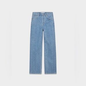 Aritzia Denim Forum Arlo Hi-Rise Straight Jean in Vintage Blue Bottle